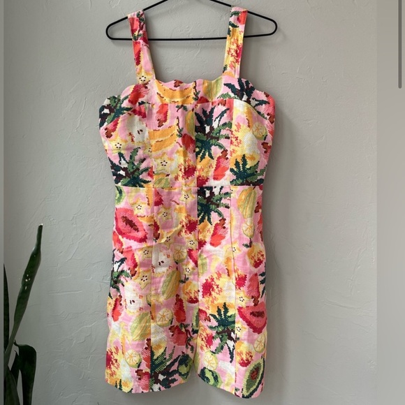 FARM Rio Dresses & Skirts - Farm Rio Frutas Linen Dress | Boho Dress | Colorful Dress | Mini Dress | Floral